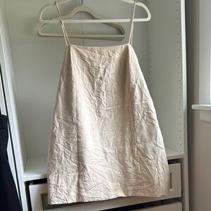 Beige Sleeveless Dress